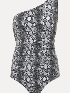 Semira Snake One Shoulder Swimsuit