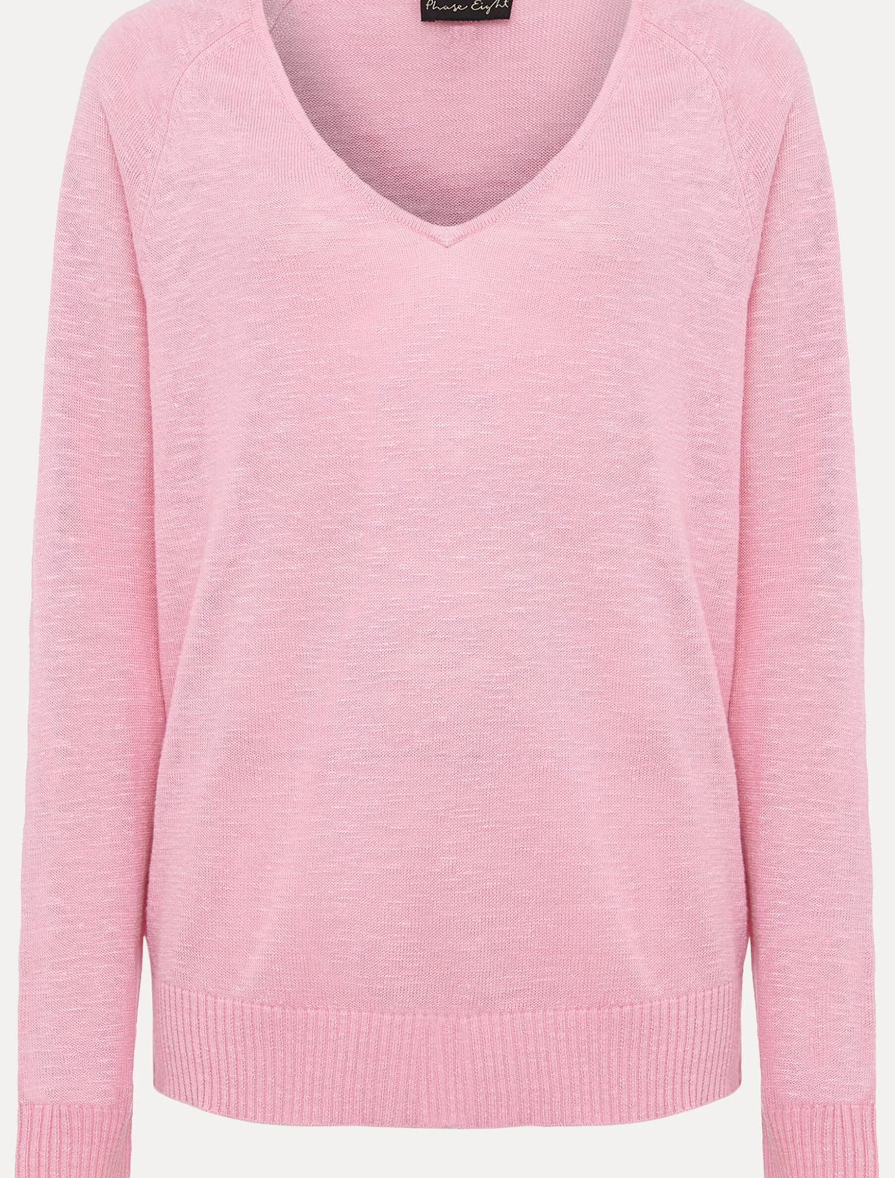 Senita Linen V-Neck Jumper