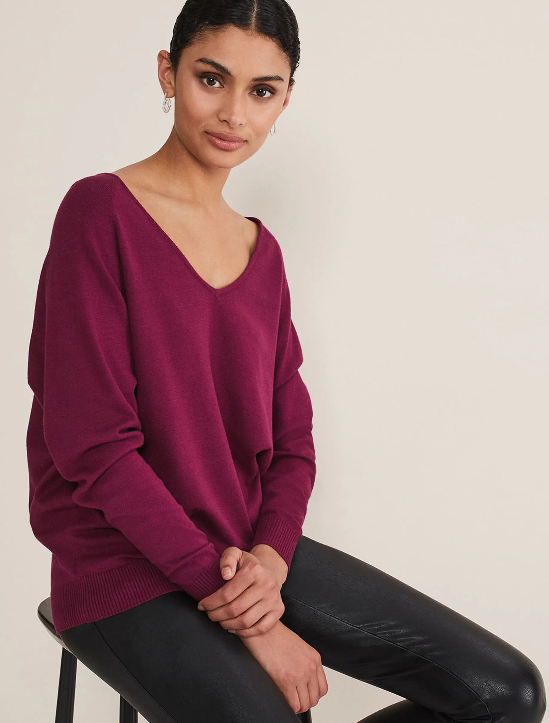 Senita V Neck Knit Jumper