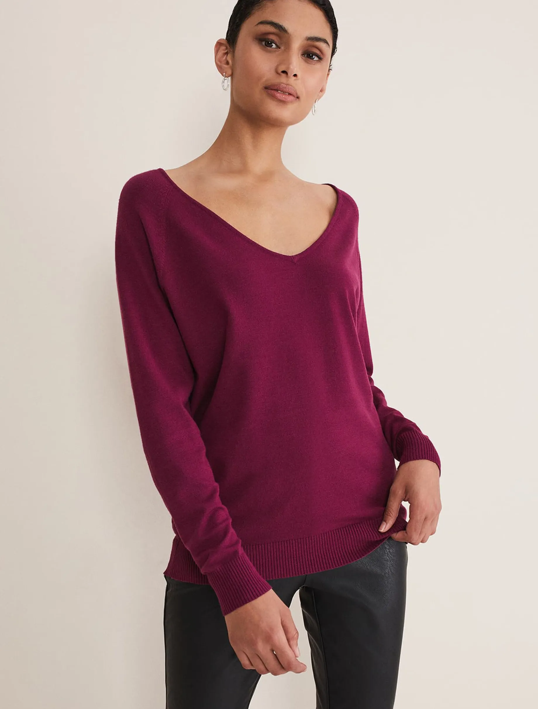 Senita V Neck Knit Jumper