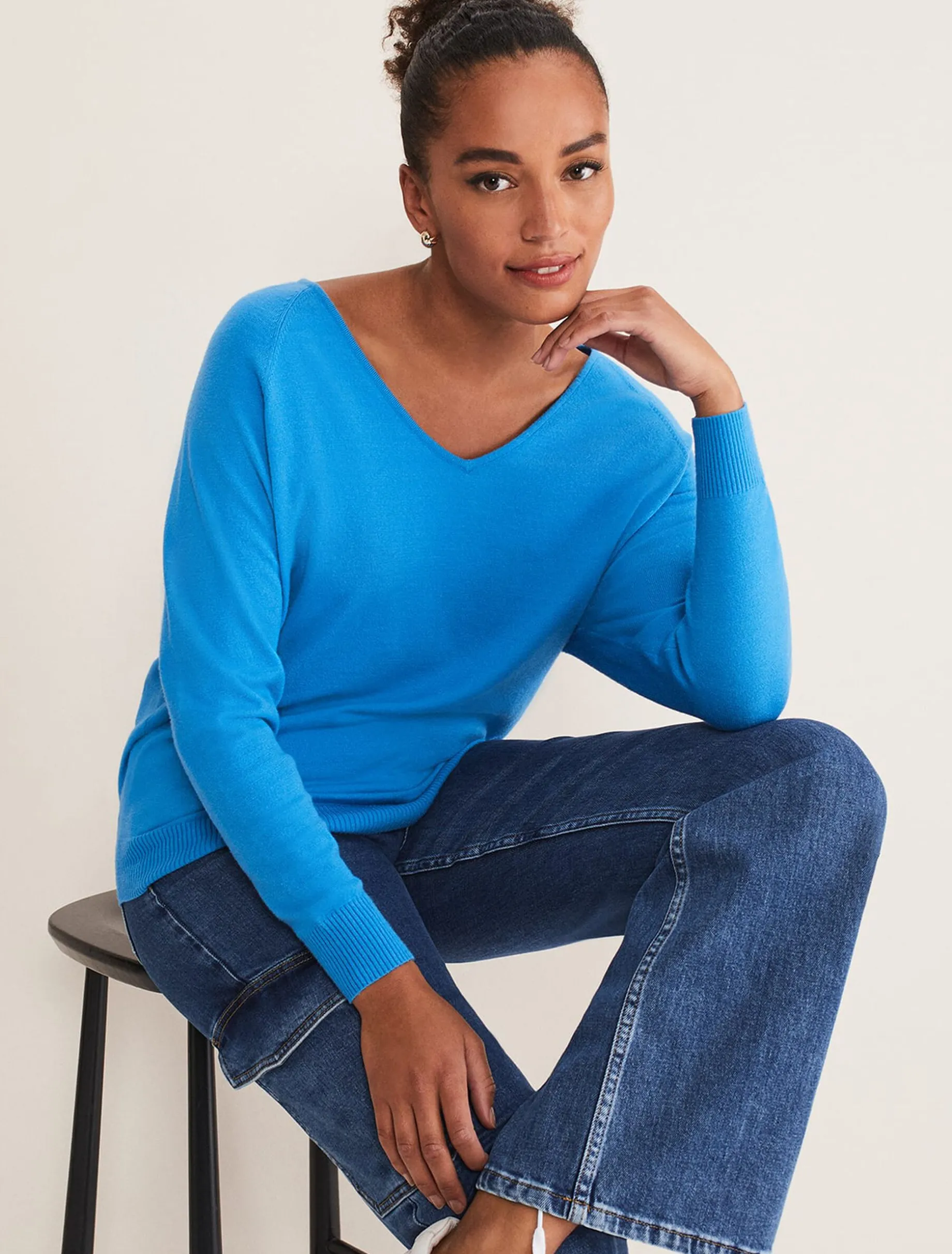 Senita V Neck Knit Jumper