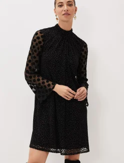 Sevina Spot Tunic Dress