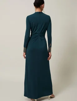 Shanelle Embellished Cuff Maxi Dress