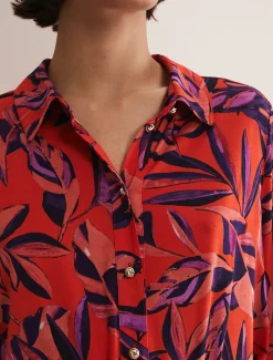 Shareen Leaf Print Shirt