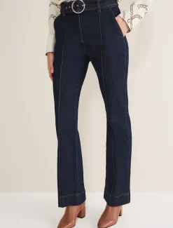 Shawna Belted Bootcut Jeans