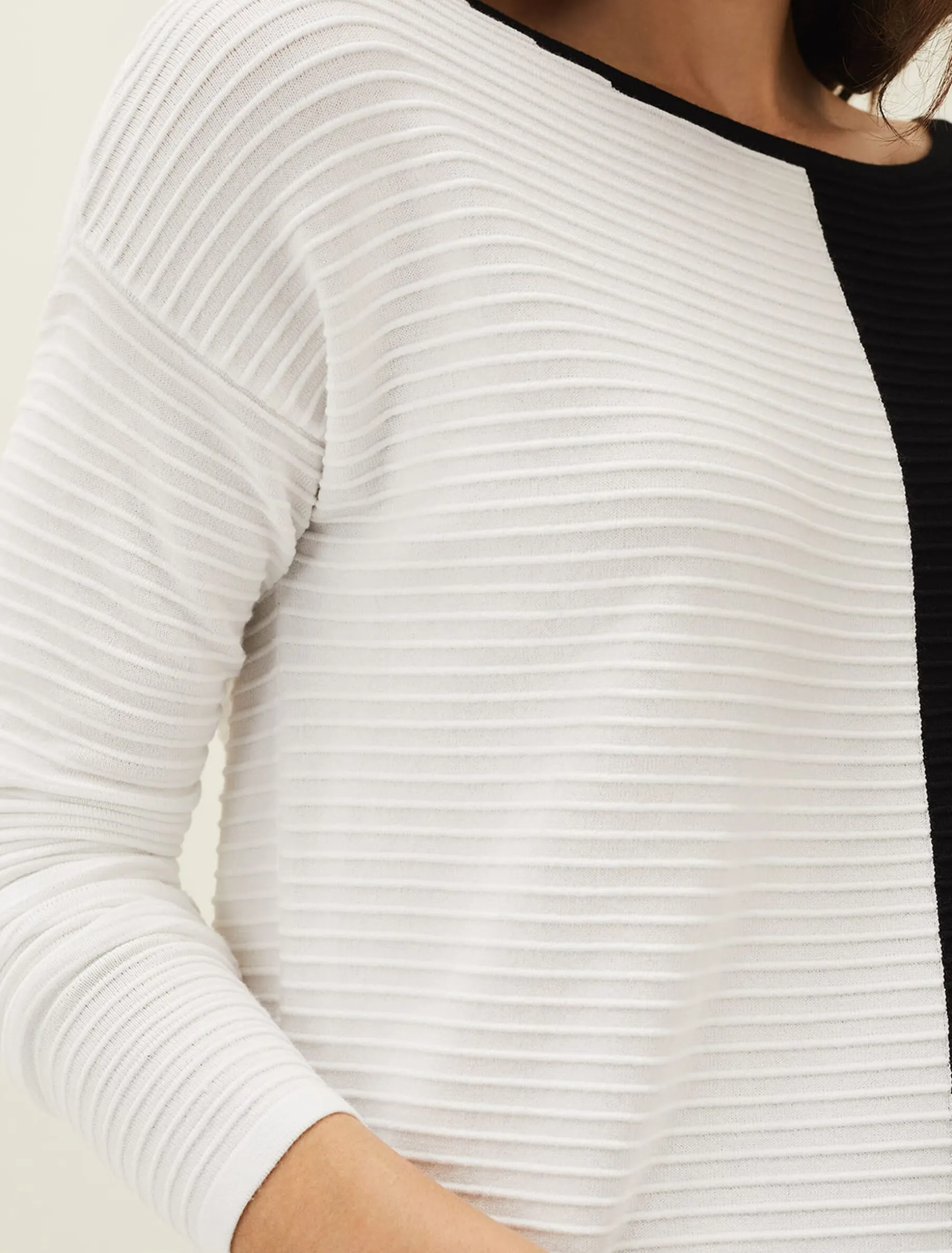 Sherrie Ribbed Colourblock Knit Tunic Dress