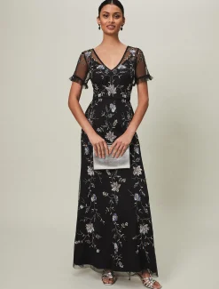 Sierra Sequin Floral Dress