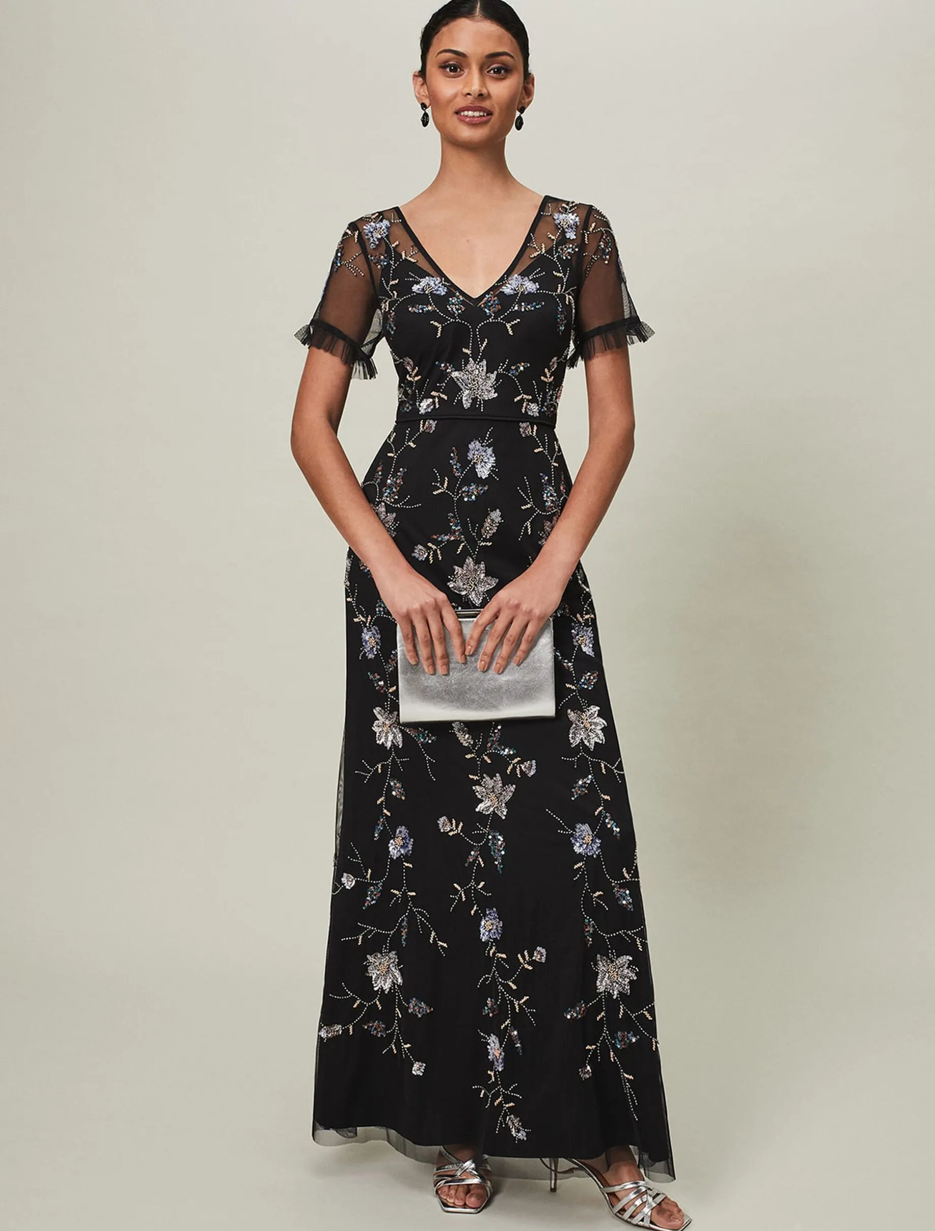 Sierra Sequin Floral Dress