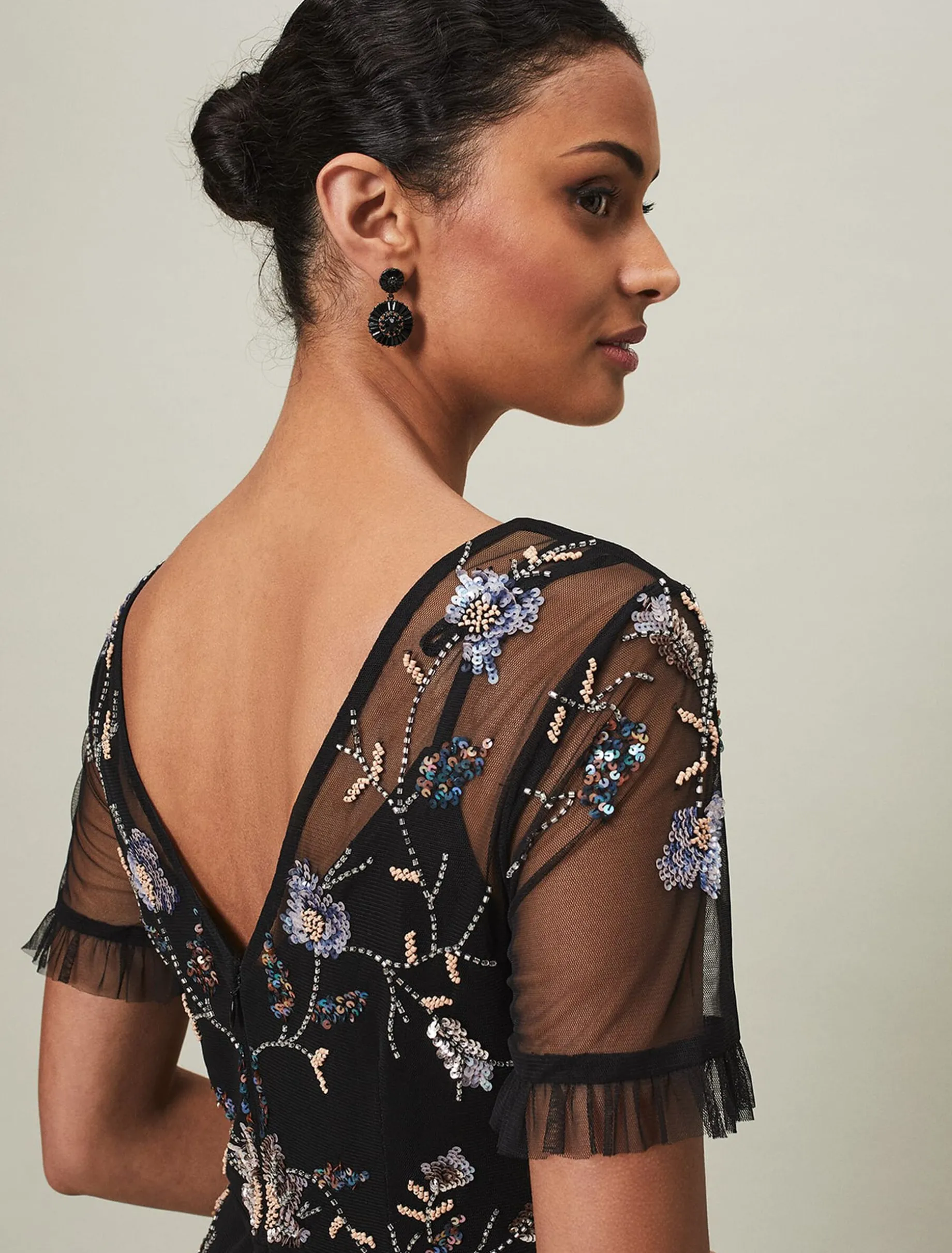 Sierra Sequin Floral Dress