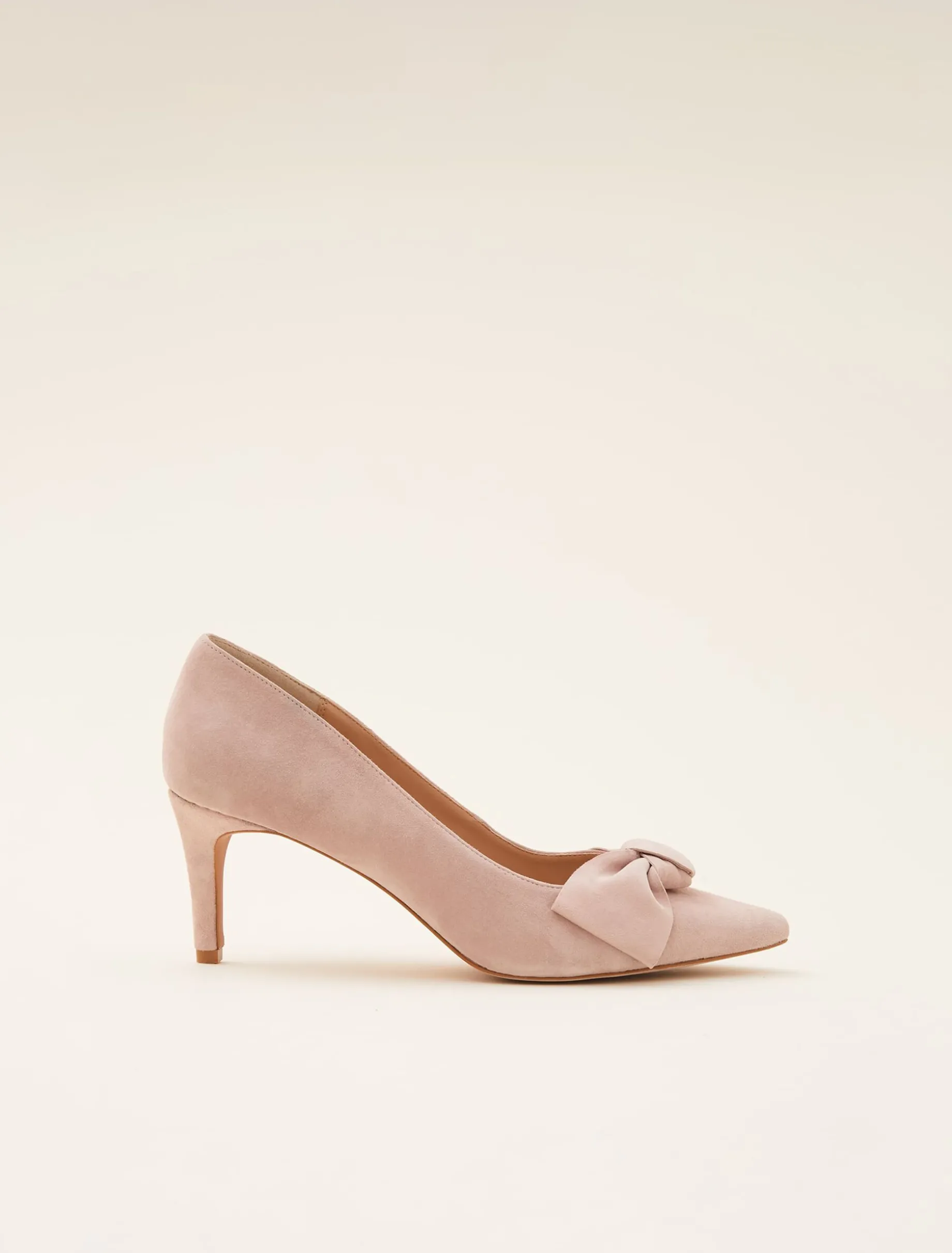 Sim Suede Bow Court Shoe