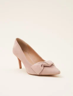 Sim Suede Bow Court Shoe