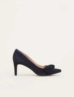 Sim Suede Bow Court Shoe