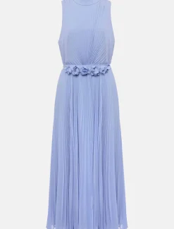 Simara Pleated Midi Dress