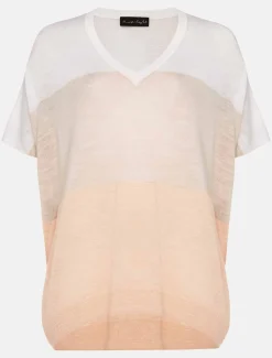 Simonea Colourblock Linen Top