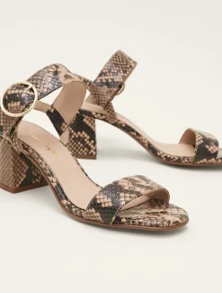 Skin Leather Buckle Sandals