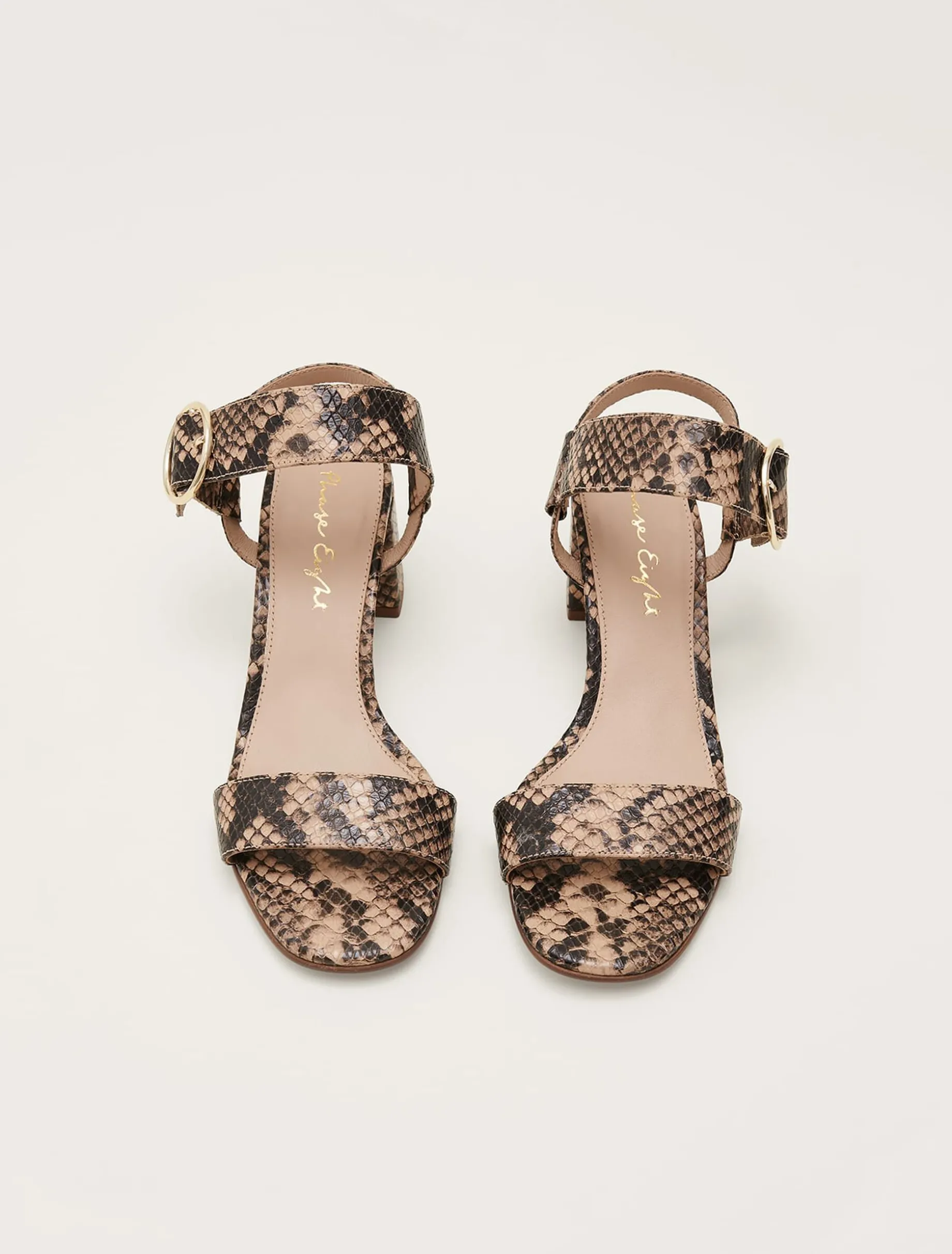 Skin Leather Buckle Sandals