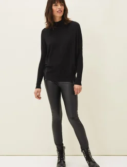 Skylar Roll Neck Zip Hem Jumper