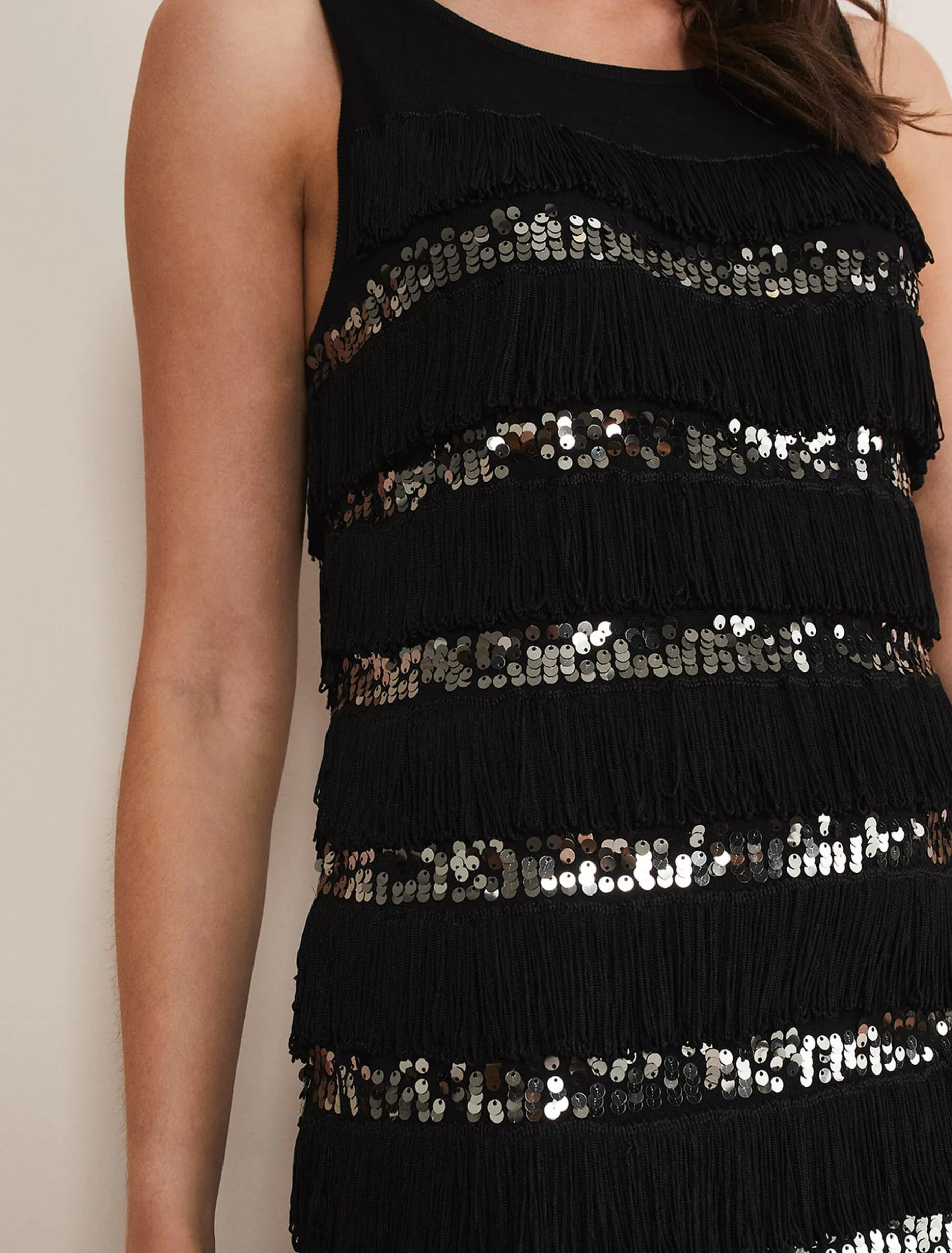 Sofianne Fringe Maxi Dress