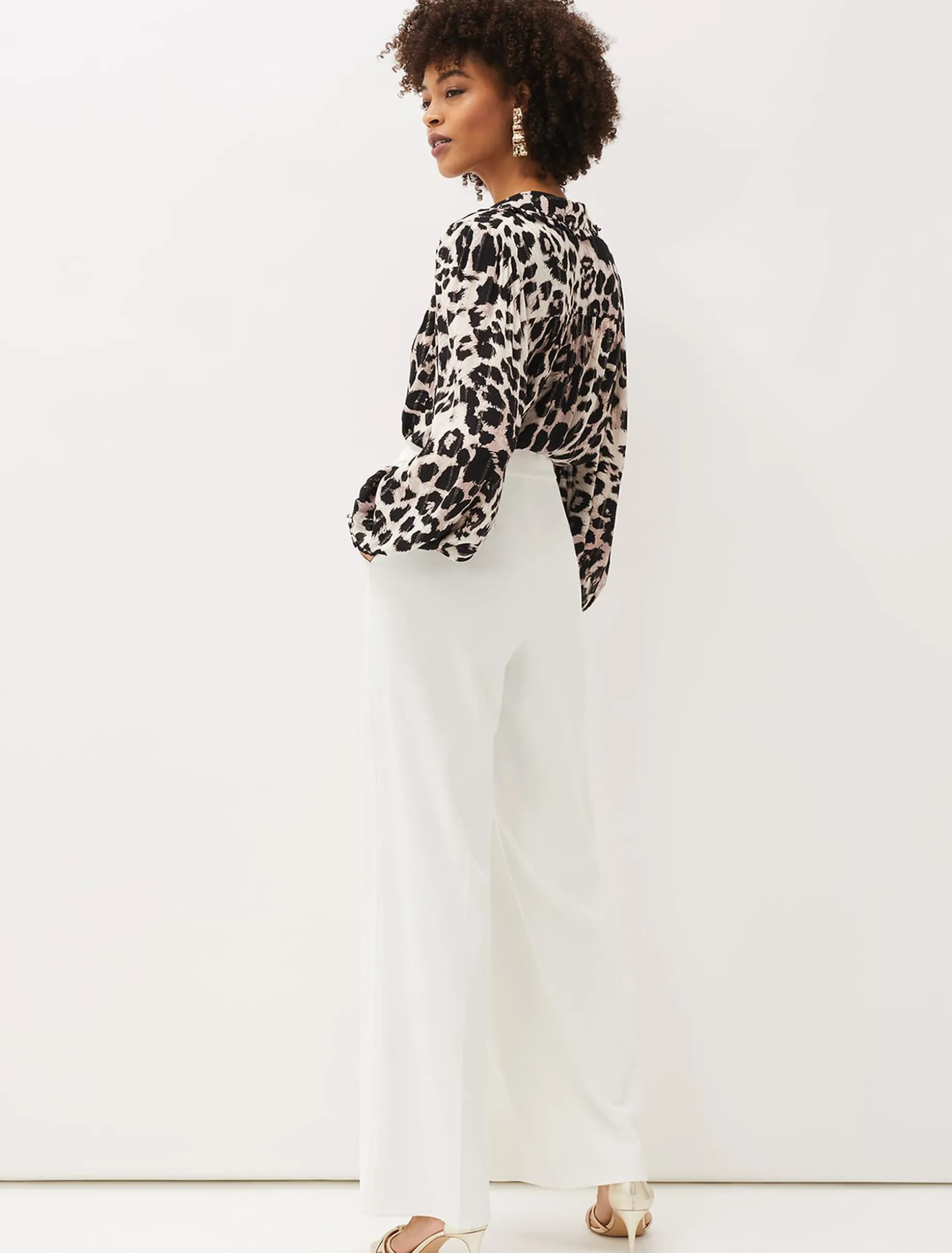Solange Wide Leg Suit Trousers