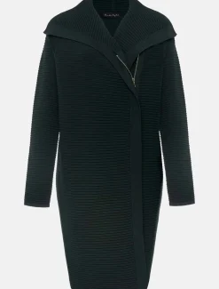 Sophia Ribbed Longline Coat