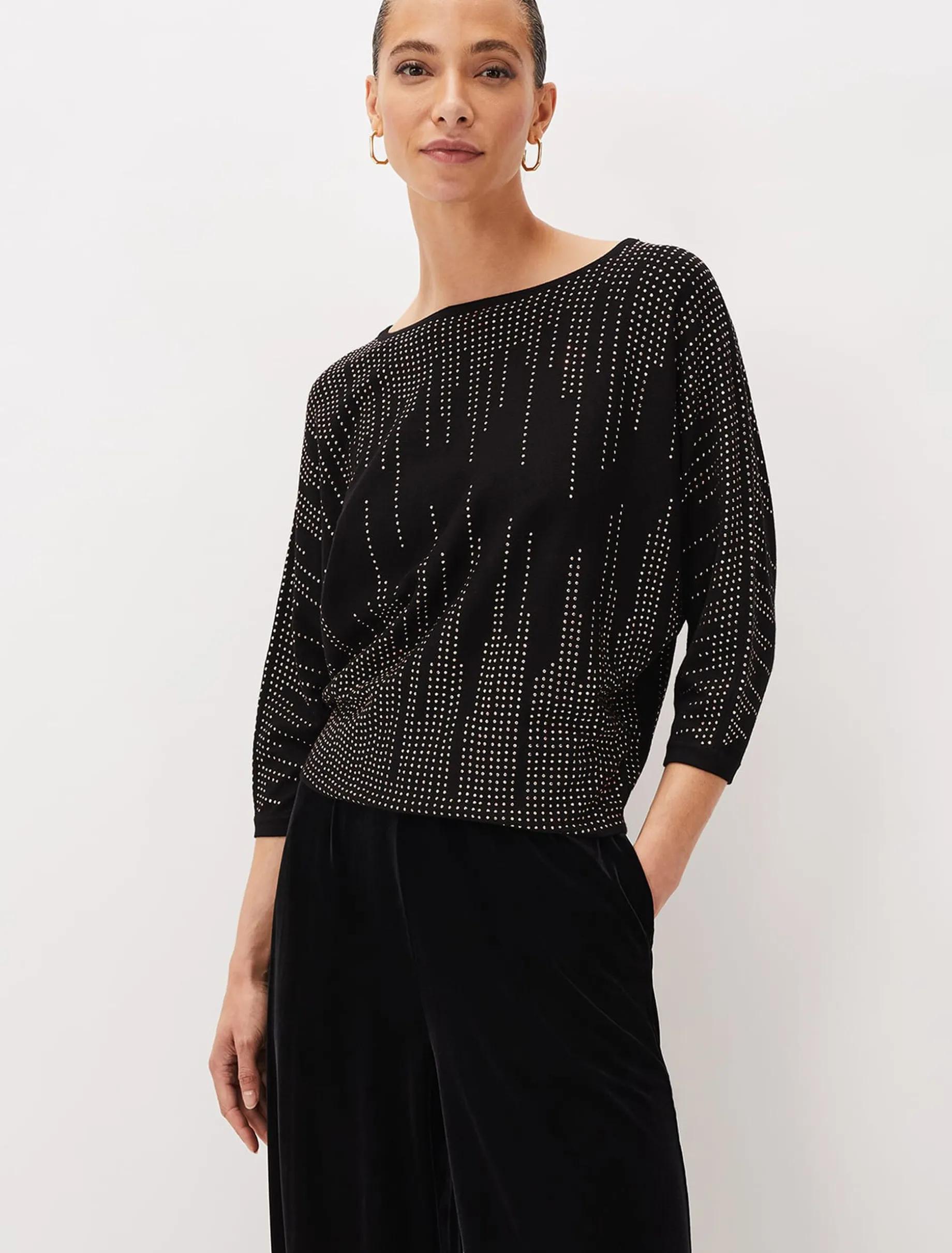 Sophian Embellished Fine Knit Jumper