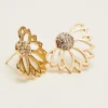 Sparkle Fan Stud Earrings
