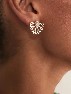 Sparkle Fan Stud Earrings