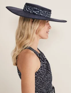 Spot Trim Boater Fascinator