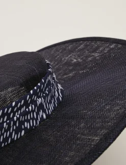 Spot Trim Boater Fascinator