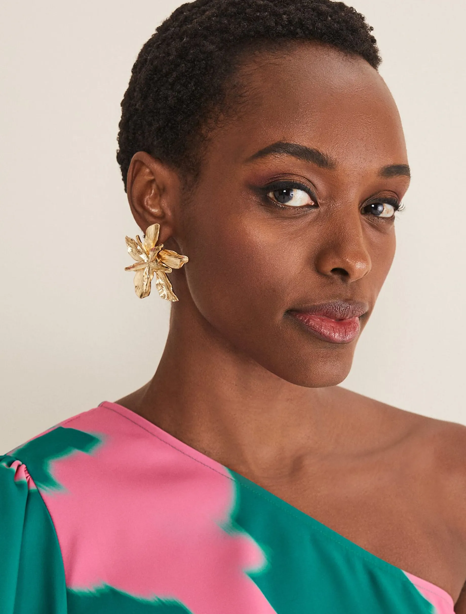 Statement Flower Stud Earring