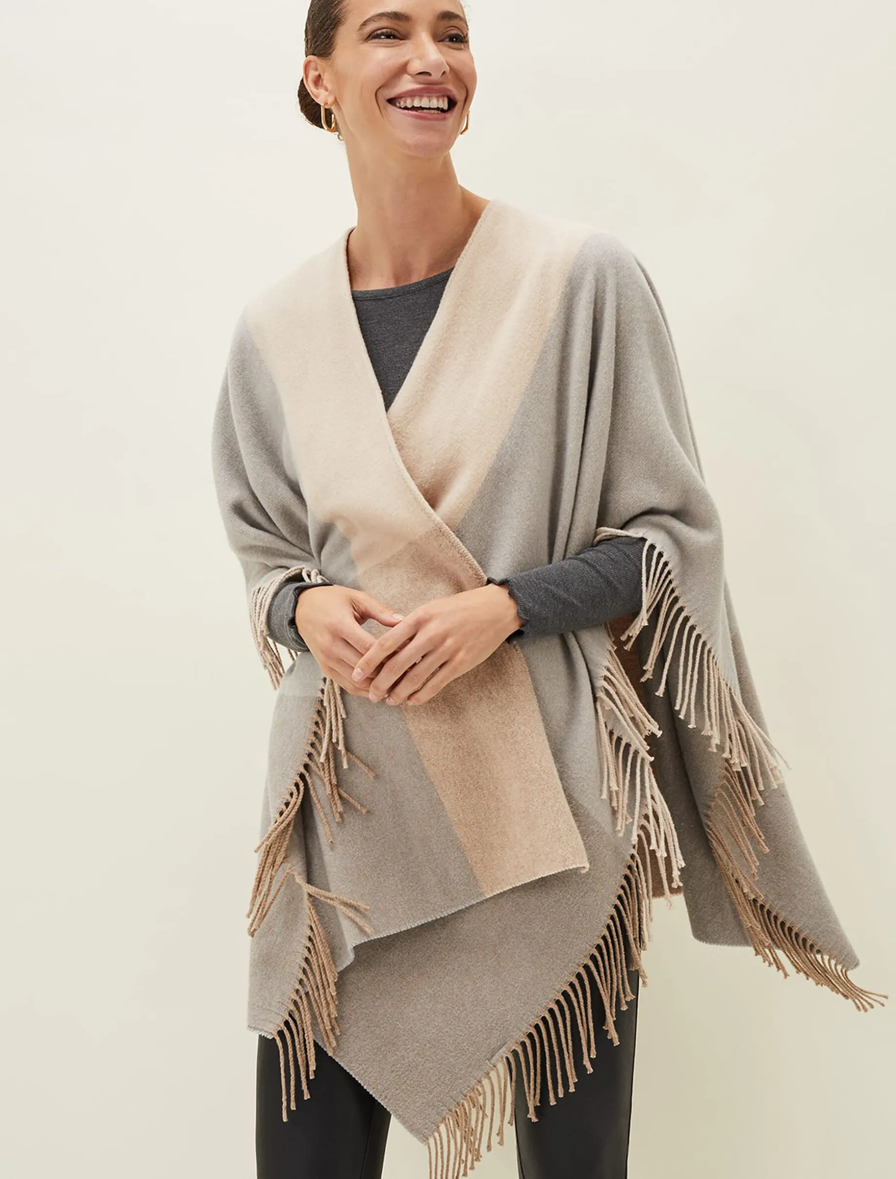 Stefana Colourblock Cape