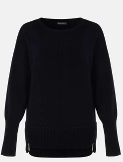 Steph Zip Detail Wool Blend Jumper