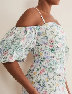 Stevie Floral Bodycon Midi Dress