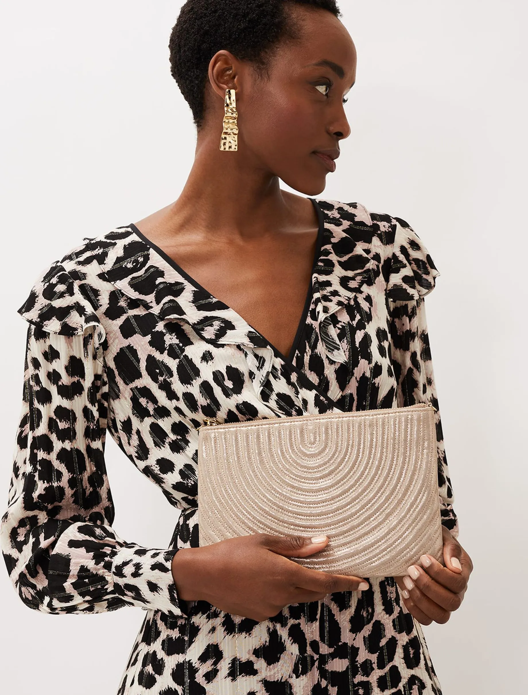 Stitched Clutch Bag