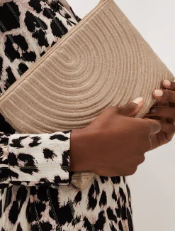Stitched Clutch Bag
