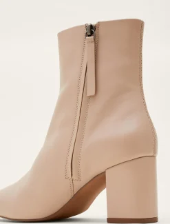 Stitched Leather Ankle Boot