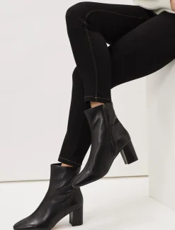 Stitched Leather Boot