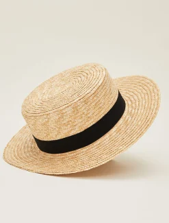 Straw Boater Hat