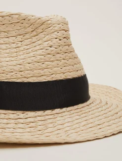 Straw Fedora Hat