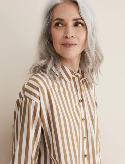 Stripe Camel Shirt