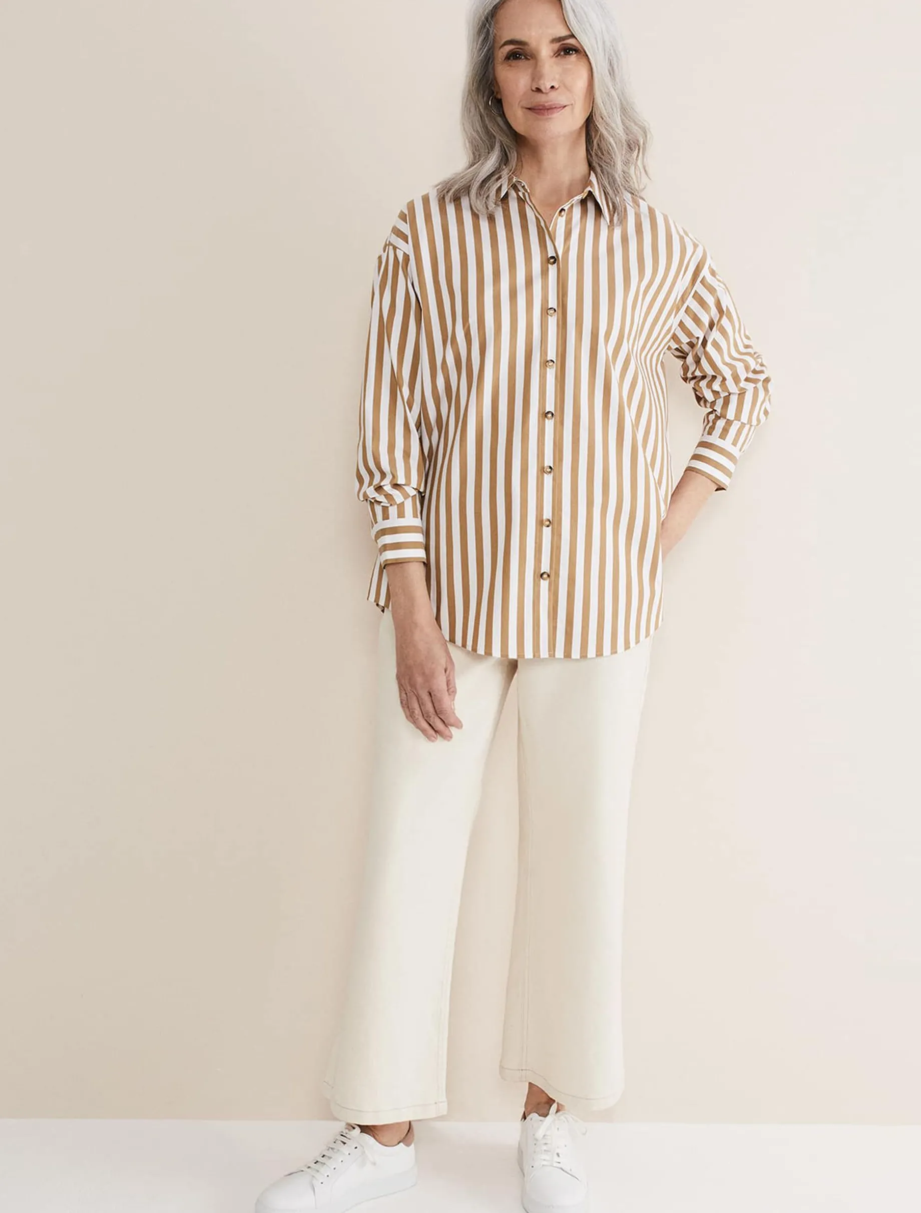 Stripe Camel Shirt