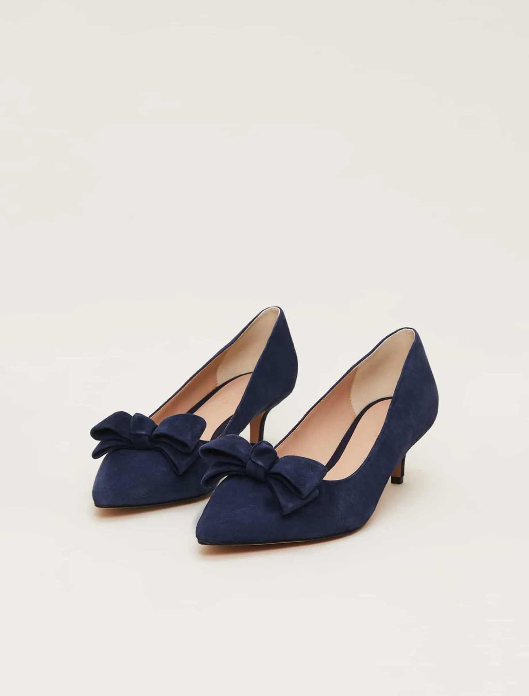 Structured Bow Kitten Heel