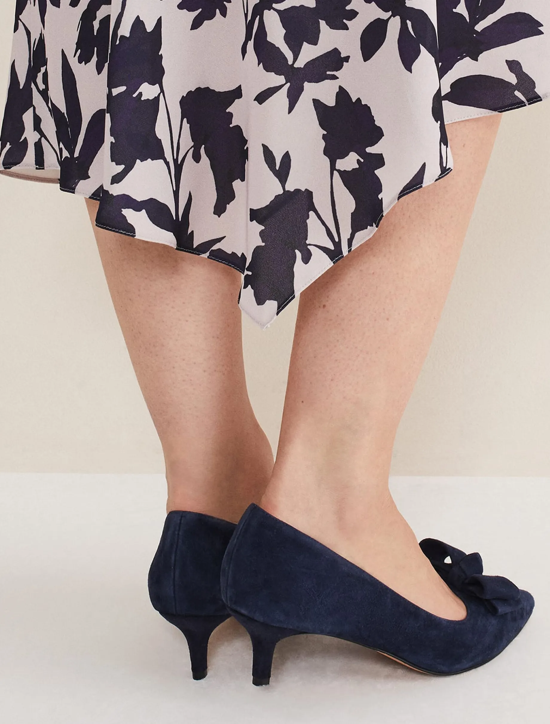 Structured Bow Kitten Heel