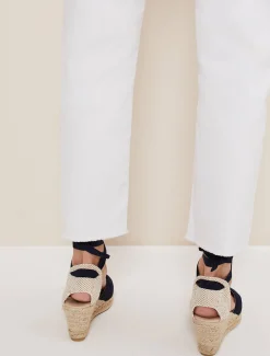 Suede Ankle Tie Espadrille Shoe