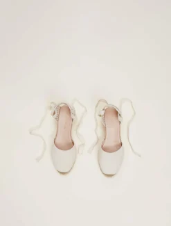 Suede Ankle Tie Espadrille Shoe