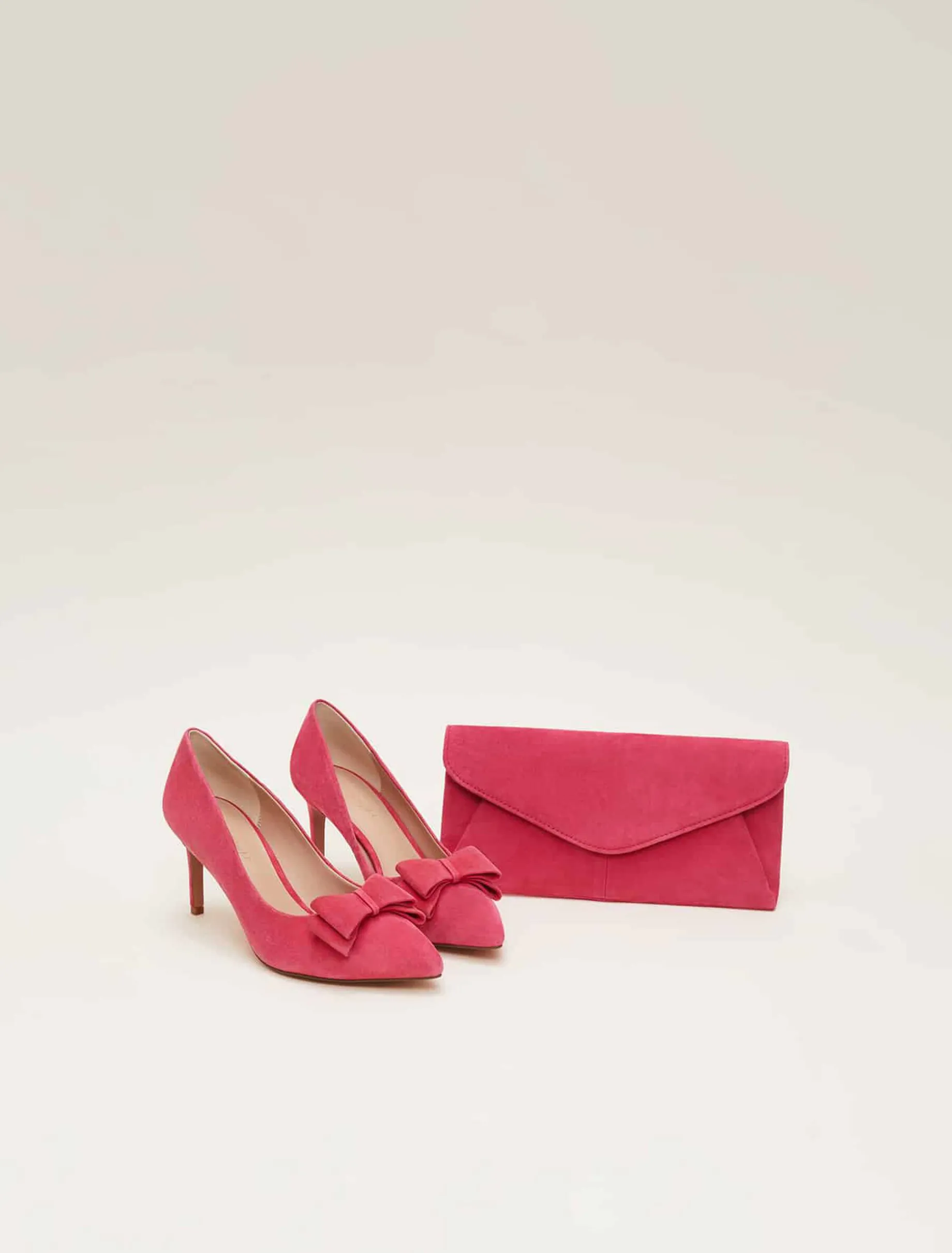 Suede Bow Front Court Shoes