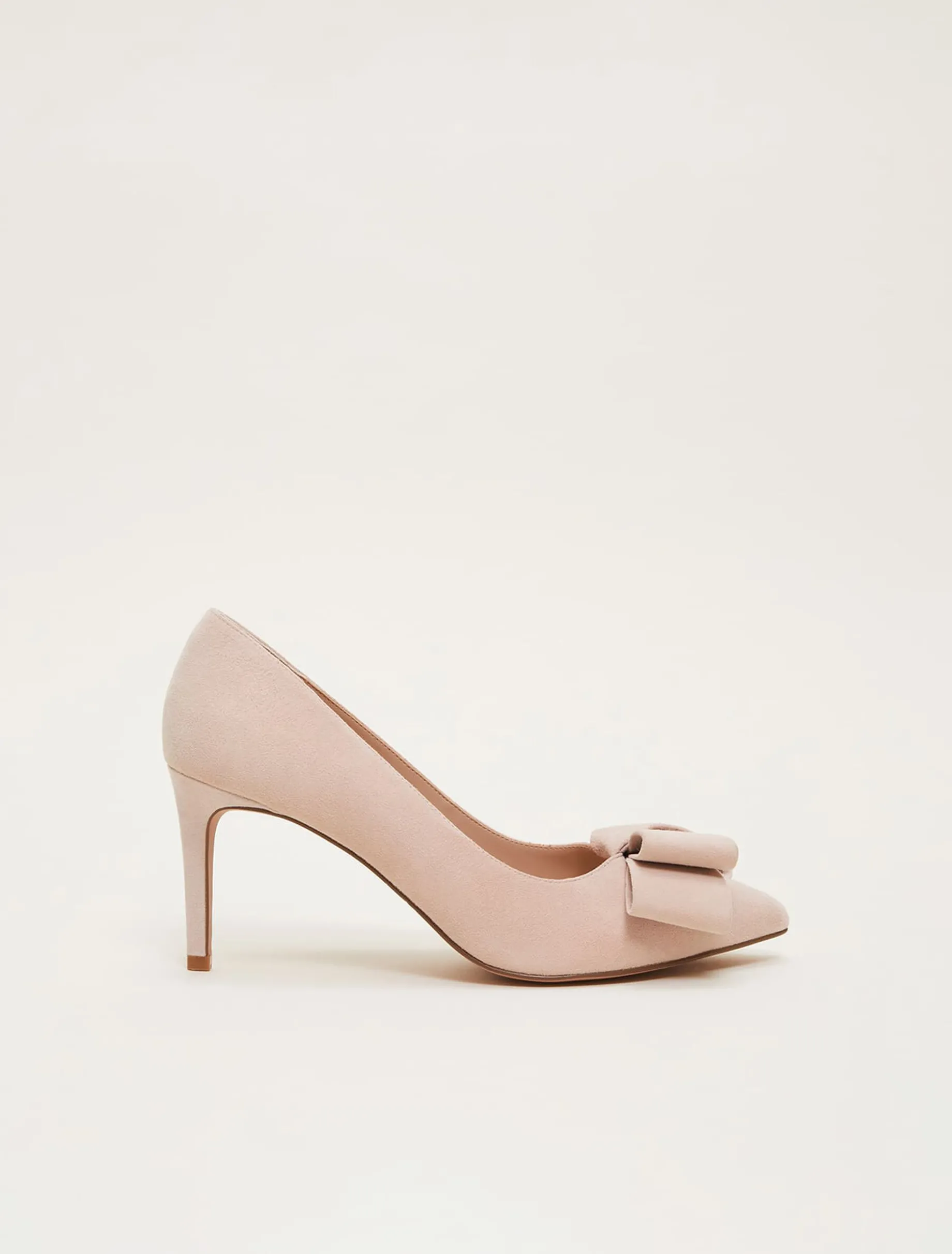 Suede Bow Front Court Shoe