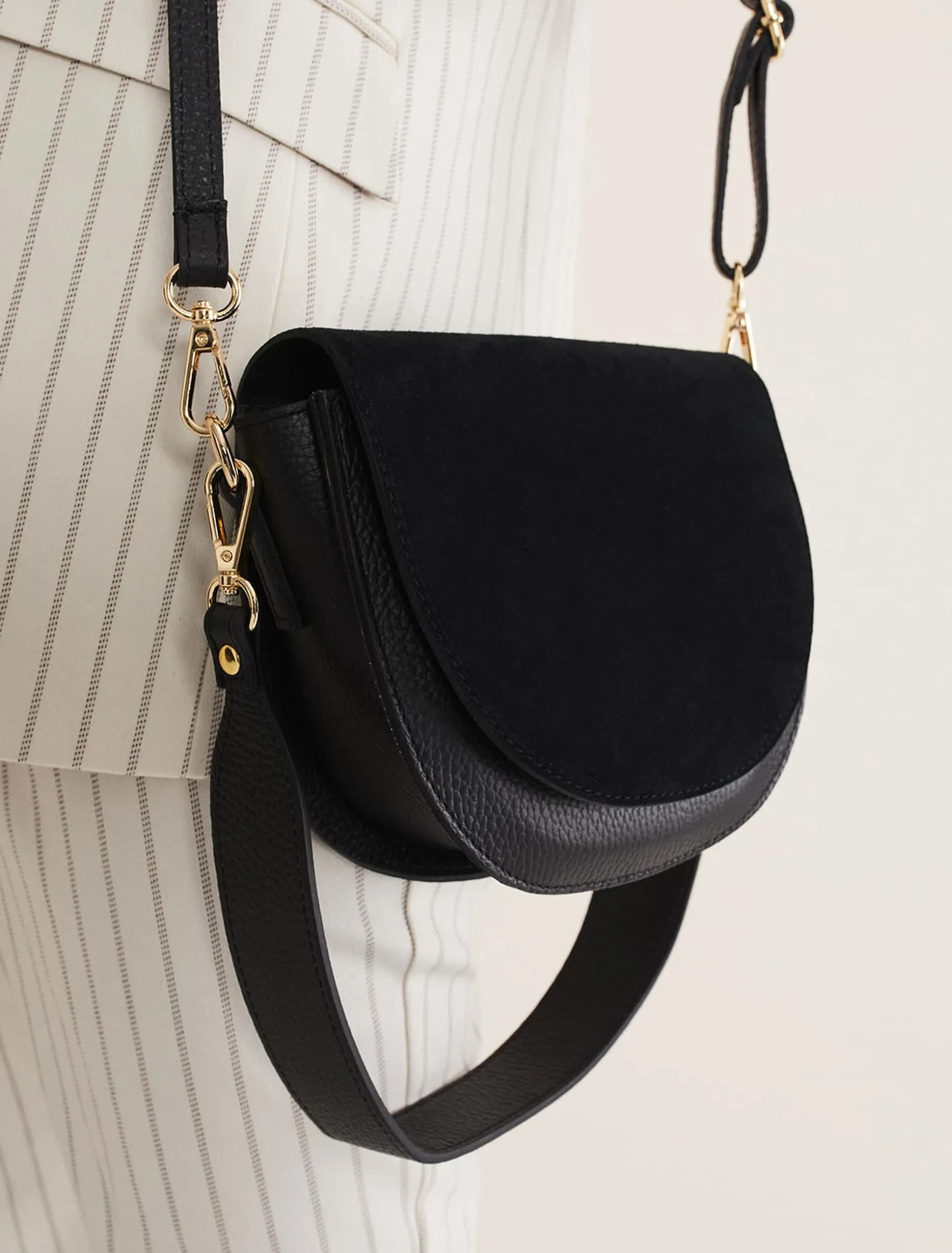 Suede Cross Body Bag