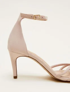 Suede Knotted Barely There Sandal