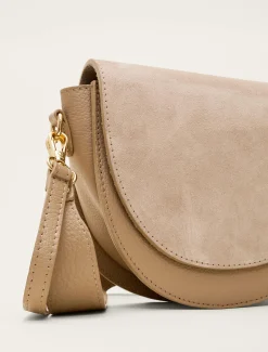 Suede Leather Cross Body Bag